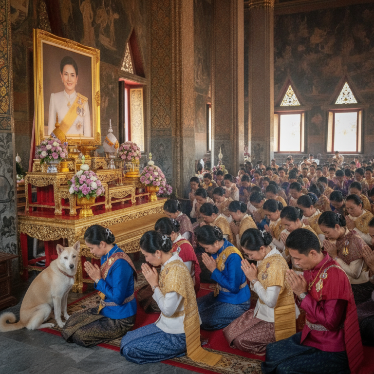 タイ王女への哀悼と、献上犬にまつわる地方の絆