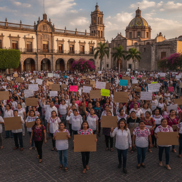 メキシコ教師組合CNTE、オアハカ州で「戦略的動員停止」を決定